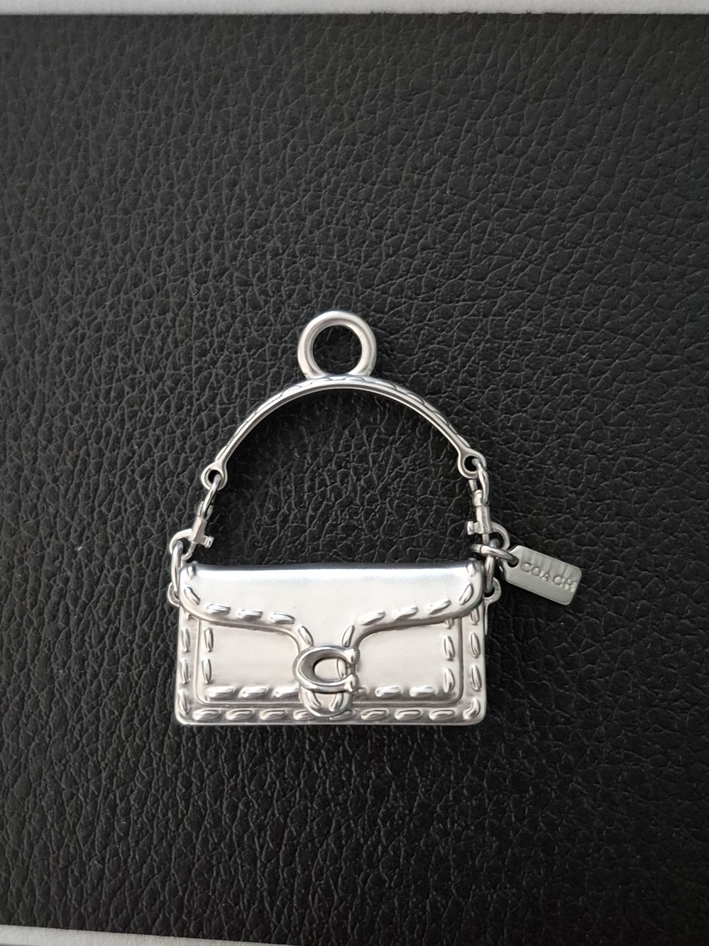 Coach Silver Mini Handbag Charm